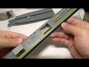 I added a yellow line to the Tomix island platform (modern type) for my N gauge model railway.