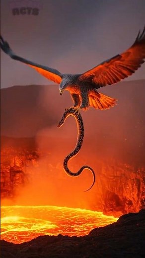 Eagle Rescues Chick From Python