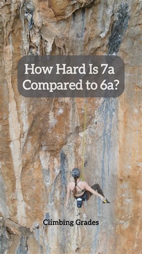 6a vs 7a — how big is the jump? #rockclimbing #climbinggrades #sportclimbing