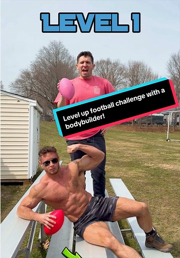 Extreme Football Challenge: Bodybuilder Partner Finale!