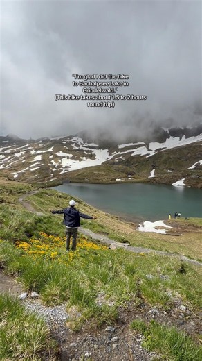 Hiking in Bachalpsee Lake, Grindelwald #switzerland #fyp #grindelwald #bachalpseelake #travel