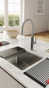 1.7K views | The Franke Mythos Masterpiece Pull-Out Tap (TA6701) is available in Gold, Anthracite, Copper, and Stainless Steel — so you can choose the finish that fits your style perfectly 李勇 #FrankeMasterpiece #KitchenDesign #LuxuryTapware #GoldTap #CopperTap #AnthraciteStyle #StainlessSteel #KitchenGoals #FrankeAustralia #TapInspo #ModernLiving #KitchenTrends | Franke | Facebook