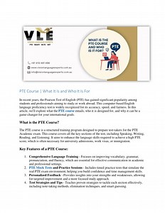 PTE Course what It Is and Who It Is For - SlideServe