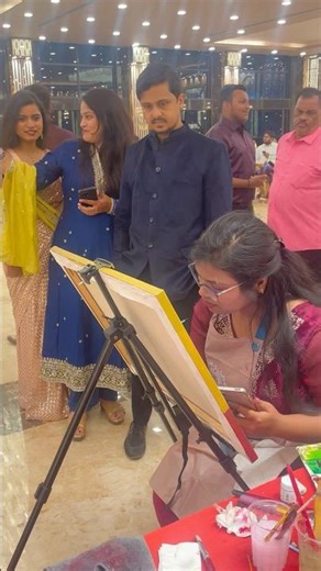 Live wedding painting In Odisha. #wedding #viral #weddingart #weddingphotography #weddingseason