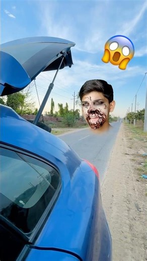 Sarkata bhoot Car mai gush gya 🤯 #funny #shortsfeed #comedy #cutebaby #vitalvideo
