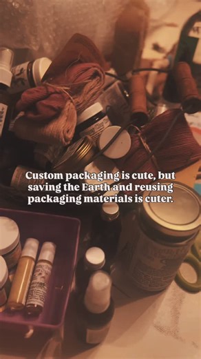 Lowering my carbon footprint and WWA waste in every dang area possible. This is just one of the many ways we stay as low-waste as we can. Custom packaging might be cute and fun, but rescuing materials to reuse and reduce our trash trail is way cuter. ♻️🩷 It takes effort to save, sort, and collect packaging (especially when we’re on the road!), but it’s time well spent — and the Earth deserves it. 🌍✨ What silly recycled materials have you received WWA goods in? 🤔 😝 👇🏽 #lowwaste #zerowaste #