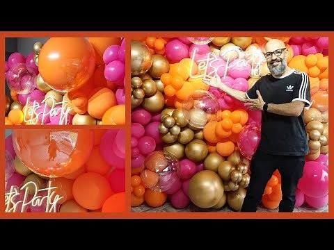 Aprenda a fazer uma linda PAREDE DE BALÕES ou INSTAGRAMAVEL do zero!