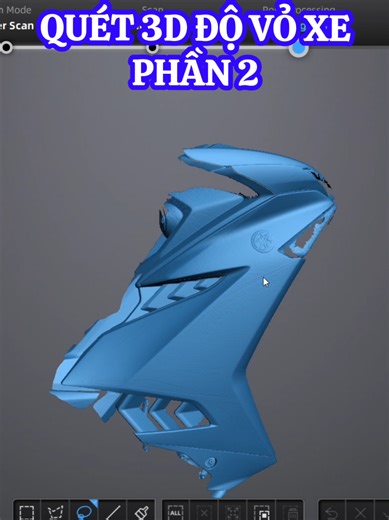 Scan xong chưa phải là xong 😌 Dọn file 3D – xóa phần dư – giữ đúng vỏ cần độ ⚙️ Chuẩn file thì sản phẩm mới chuẩn 💯 #fyp #viral #motor #scan3d #technology