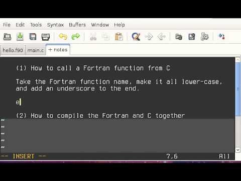 Calling Fortran From C - Part 1: Hello, World