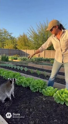 Persistent Raccoon Invades Garden! Easy Deterrent Trick #gardenlife #wildlife
