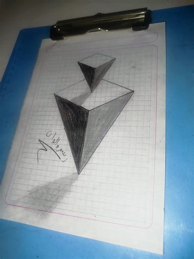 رسم ثلاثي الأبعاد بالقلم الرصاص | Drawing & color