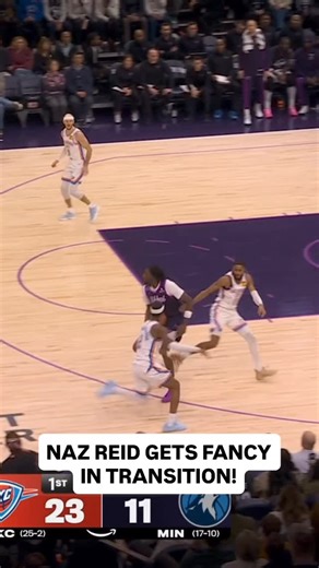 NBA on Instagram: "Naz Reid breaks out the spin in transition to break free for the smooth layup! 🌪️ OKC/MIN • Prime • "