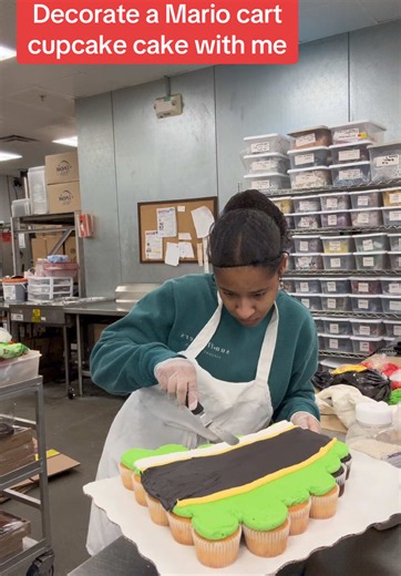 Decorate a Mario Kart Cupcake Cake at Walmart Bakery