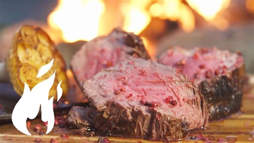 Best Beef Fillet on Salt Plank with Mega Butter – Fire-Grilled Perfection! 🔥🥩