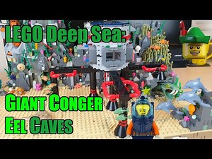 LEGO Deep Sea - Giant Conger Eel Caves MOC 🔱🐬🏹