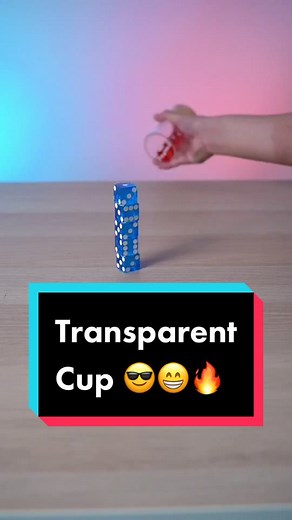 Learn How to Stack Dice Using a Transparent Cup