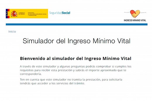 El simulador del Ingreso Mínimo Vital | Ayudas públicas 2026
