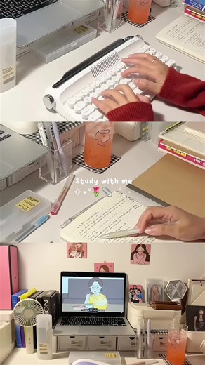 Late Night Study Vlog with Aesthetic Korean Vibes