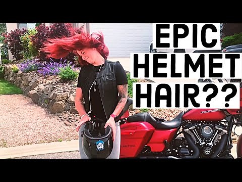 Motorcycle Helmet Hair Hack- Hair whip!