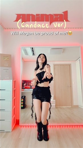 Will Megan be proud of me? 🤭 KATSEYE (캣츠아이) - “ANIMAL” #dancechallenge #candace version💕