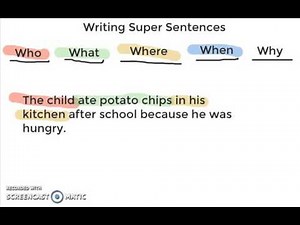 Super Sentences Mini Lesson