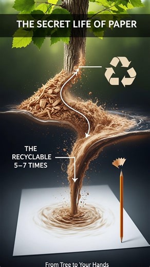 How Trees Turn Into Paper in 60 Seconds#PaperFacts#Shorts