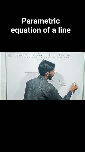 How to find parametric equation of a line|Prepare for boards#shorts#maths#straightline