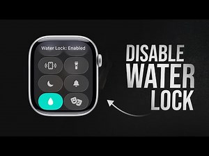 How to Disable Water Lock on Apple Watch (tutorial)