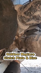 Outdoor Replace Clutch Plate & Disc. #mechanic #mechanicsteve #outdoormechanic #clutch | Mechanic Steve