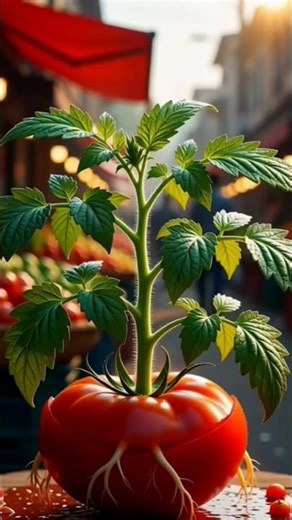 Tomato Cracks and Becomes a Plant 🍅 | Real Timelapse #planttimelapse #naturetimelapse