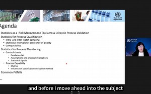 WHO GMP Training Marathon 2023 Part4统计数据和指标在制造过程鉴定和监测中的使用（英文字幕版）