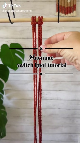 Switch Knot Macrame Tutorial with Nook Theory Cord