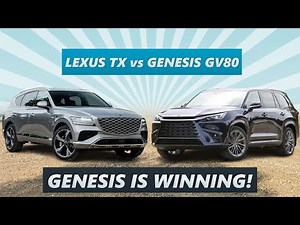 2025 Lexus TX vs 2025 Genesis GV80 – 7-Seater Luxury SUVs