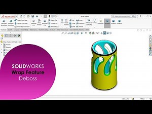 Wrap Feature in SolidWorks_ Deboss_ Wrap Analytical Method #3dmodeling #solidworkstutorials