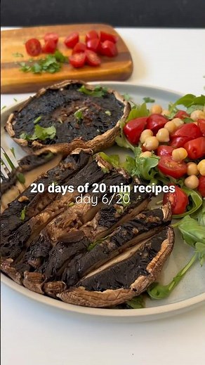 Day 6/20: roasted portobello mushrooms
