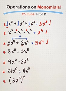 From Basic to Beast Mode: Operate on Monomials Like a Pro! 🚀🧮 | Prof D