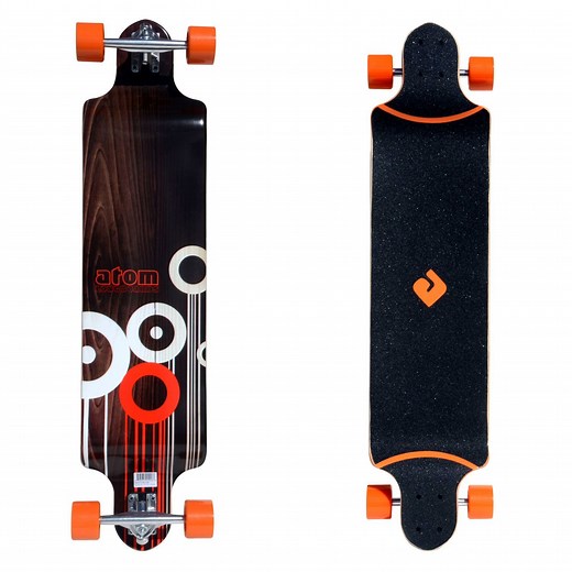91048 - Atom Drop Deck Longboard - 41 Inch (Orange) — Atom Longboards