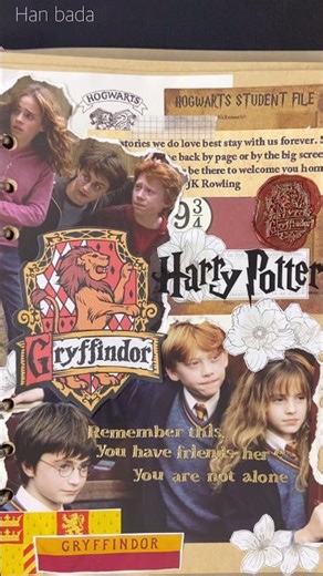 Harry potter journaling #scrapbooking