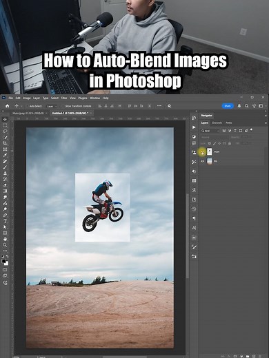 Auto-Blend Images in Photoshop Step-by-Step Guide