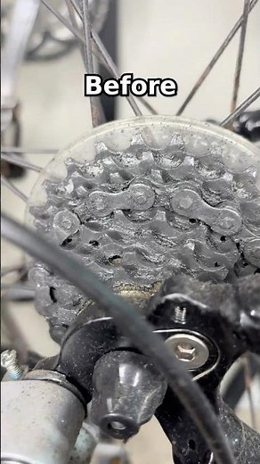Before & After Chain + Crank Clean (Why It Matters) 🔧🚴‍♂️ #bikeclean #chainclean #crankclean