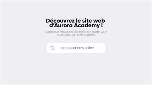 Découvrez le nouveau visage d’Aurora Academy Un site pensé pour vous : simple, moderne et 100 % tourné vers l’avenir numérique. . . #AuroraAcademy #NouveauSite #DigitalCulture #Innovation #lancementofficiel Music by Mykola Sosin from Pixabay | Aurora Academy