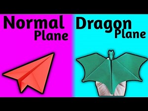 Dragon Plane vs. Paper Plane - The Ultimate DIY Challenge!