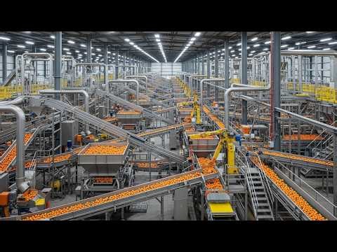 How Oranges Become Juice — Inside a Massive Citrus Factory