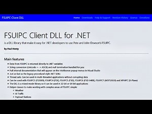 C# | .NET | FSUIPC 2021 | MFS 2020 | X-plane | Prepar3D | FSX | FSUIPCClientDLL by Paul Henty