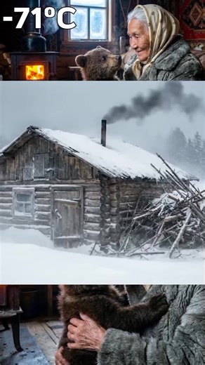 Elderly Woman Rescues Freezing Bear Cub in Siberia
