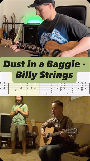 Kyle Collins on Instagram: "Dust in a Baggie - Billy Strings (Guitar Cover with TABS) ‘In a quiet room at a loud party’ (2012) @billystrings @matonguitars #fyp #music #cover #guitarra #xybca"