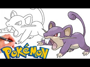 How To Draw RATTATA POKEMON #019 | Generation 1