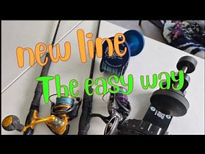 DIY How to respool fishing reels the easy way