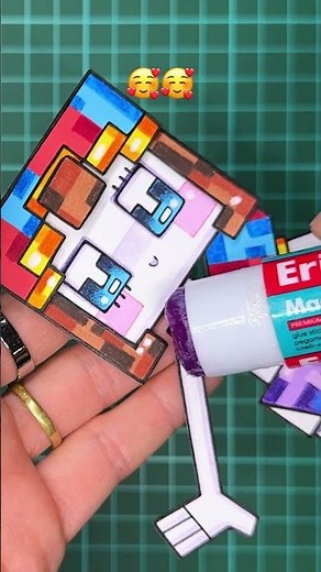 "Adventures of Pomni in a Colorful Minecraft World: The Spectacular Square"
