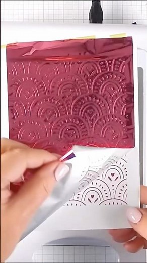 Simmering card making: Combine hot foiling & stamps. #hotfoil #diy #cardmakingtechnique